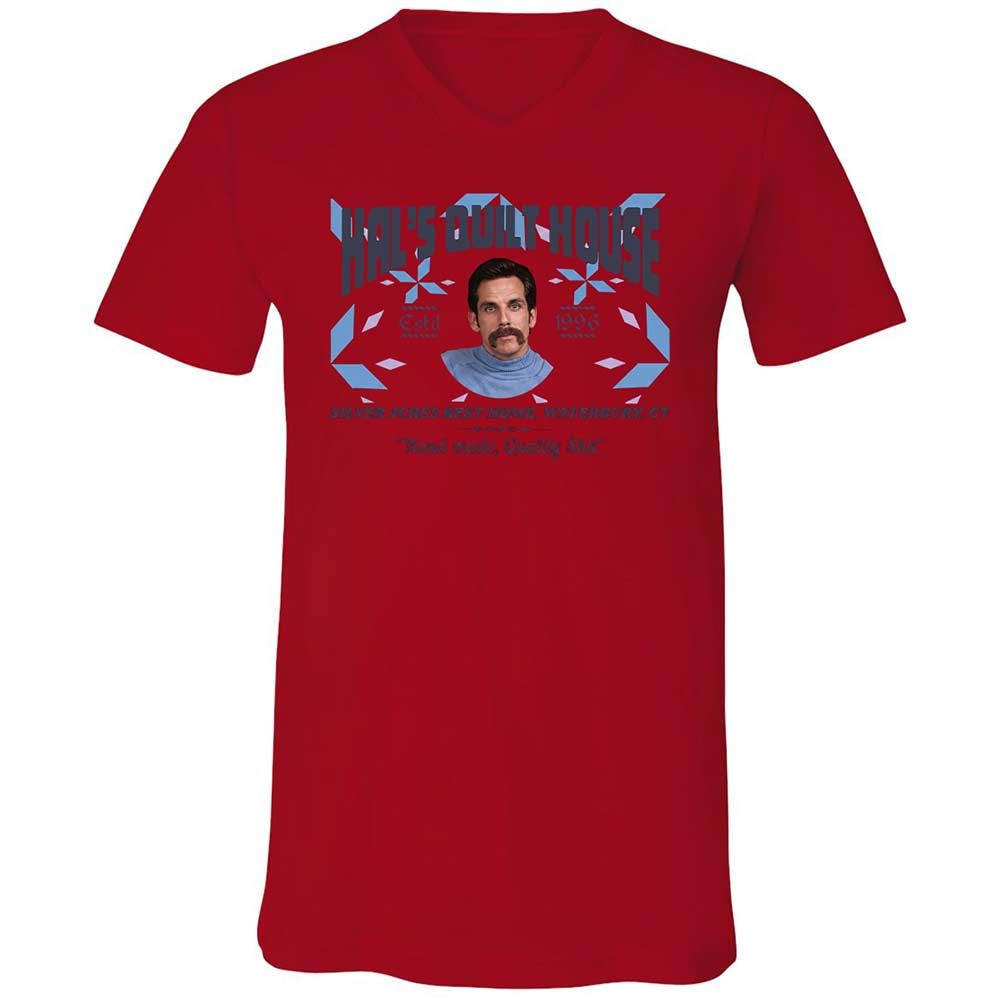 Unisex V-Neck T-Shirt - 36S9GH1R - Red - 5