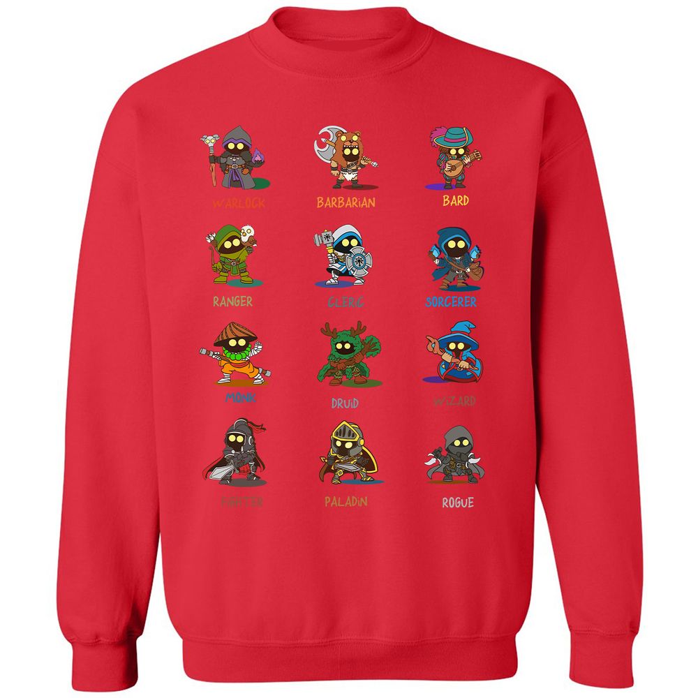 Classic Unisex Sweatshirt - F48C1KBY - Red - 5