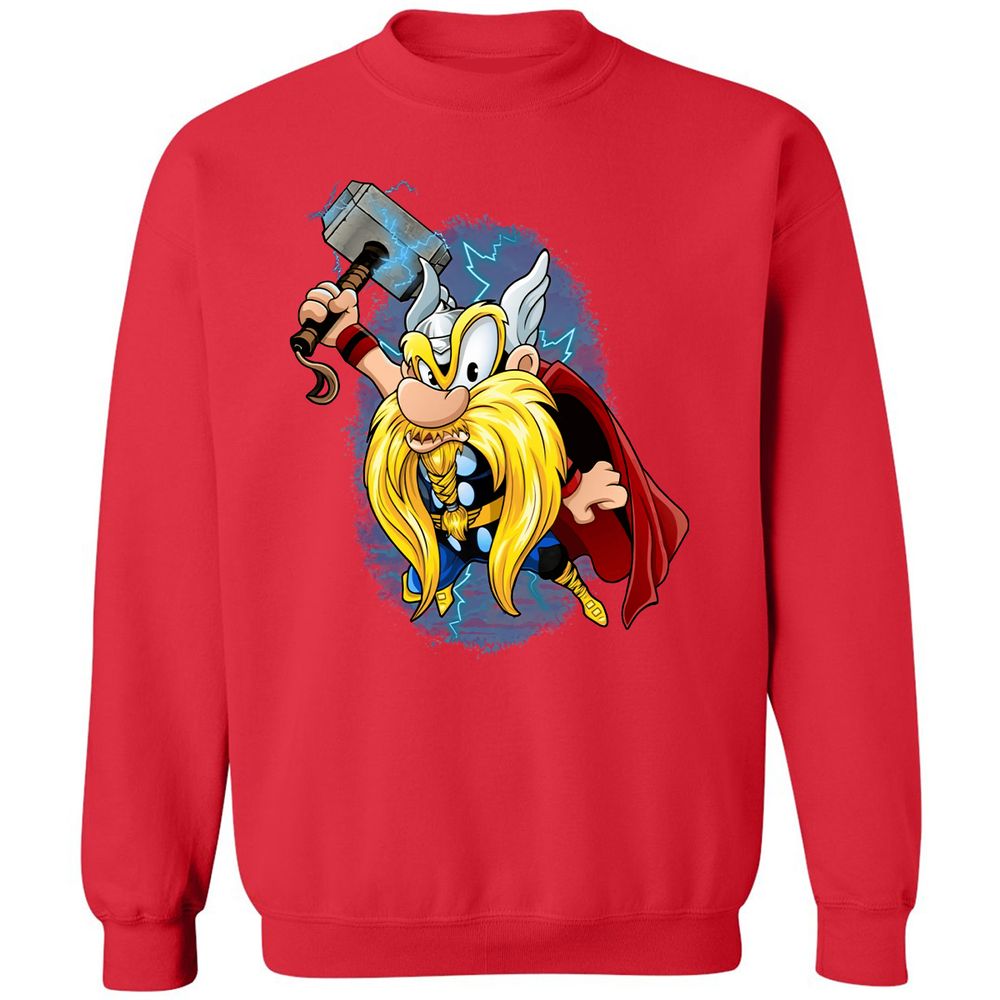 Classic Unisex Sweatshirt - GXVRFF5H - Red - 5