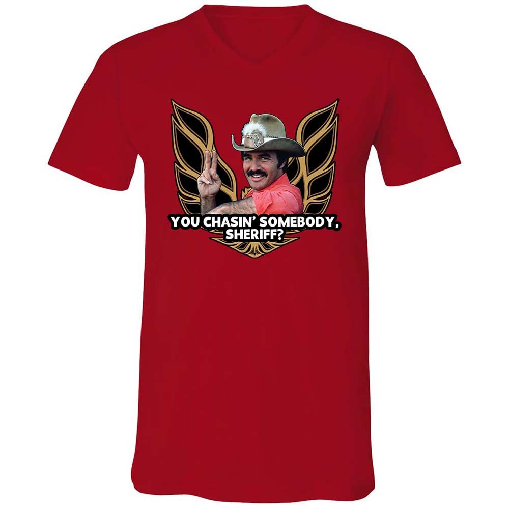Unisex V-Neck T-Shirt - 2Z4369W6 - Red - 5