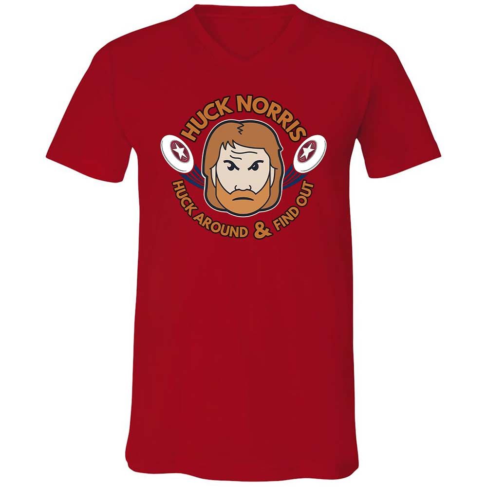 Unisex V-Neck T-Shirt - LNYD3Y8C - Red - 5