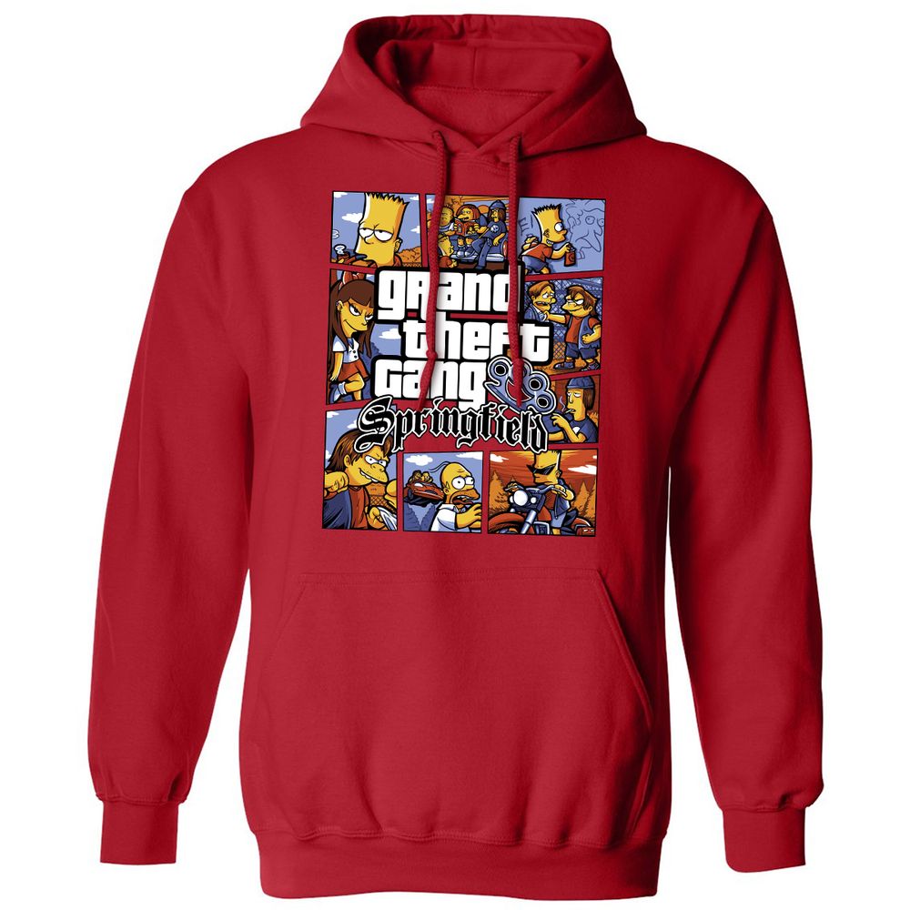 Classic Unisex Hoodie - Y81KBBQV - Red - 5