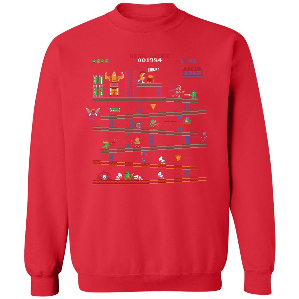Classic Unisex Sweatshirt - K6S58CY1 - Red - 5