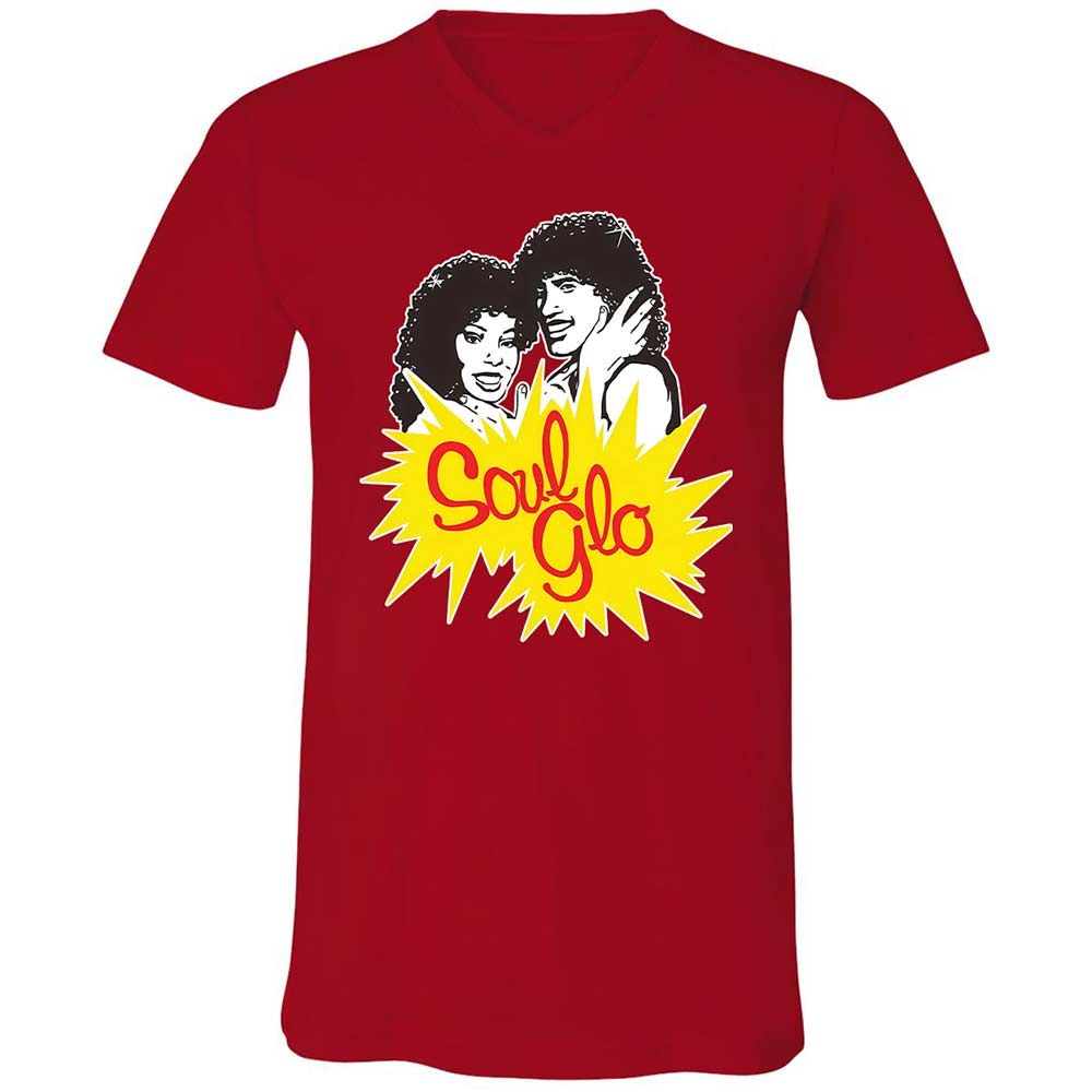 Unisex V-Neck T-Shirt - G96SR6VM - Red - 5