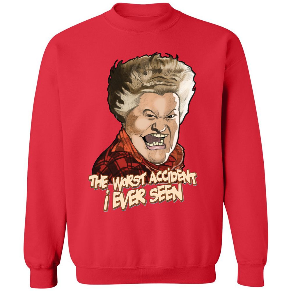 Classic Unisex Sweatshirt - 7LNU54QG - Red - 5