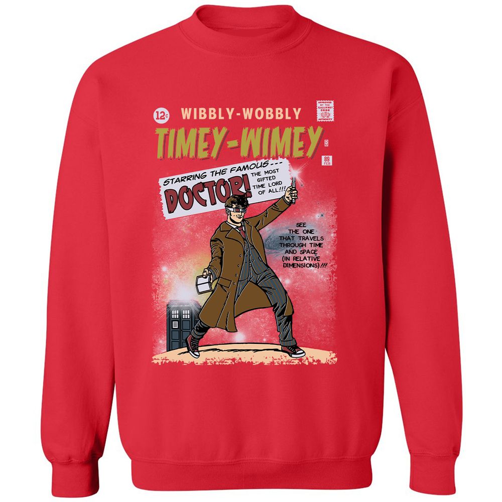 Classic Unisex Sweatshirt - P1ENLC83 - Red - 5