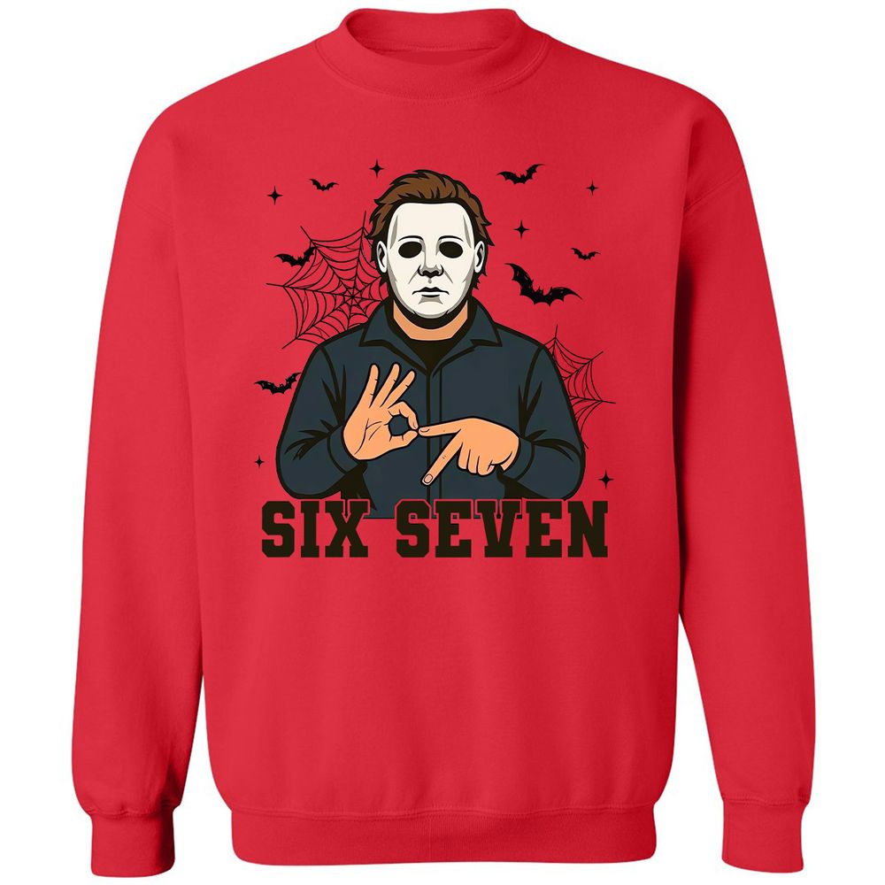 Classic Unisex Sweatshirt - F8PTS64Q - Red - 5