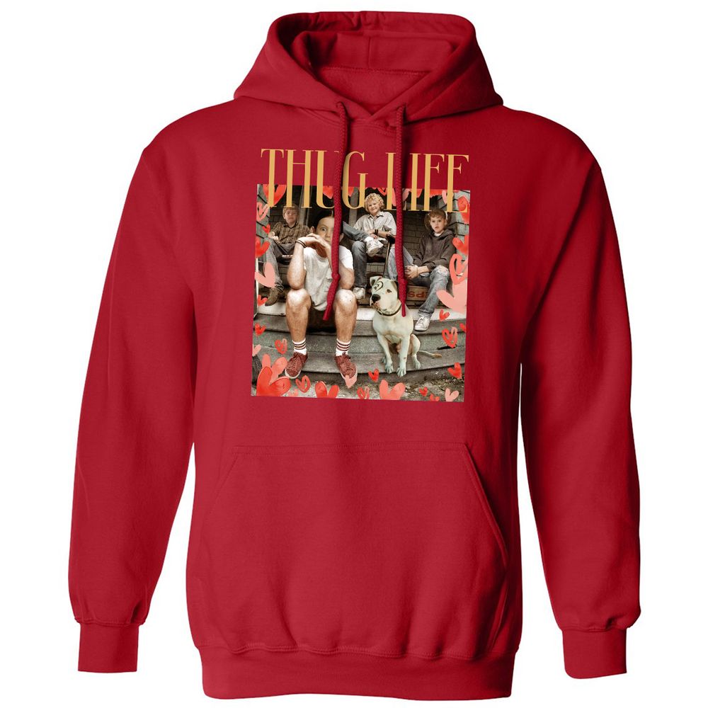 Classic Unisex Hoodie - T5H8N5YN - Red - 5