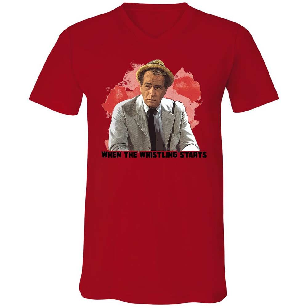 Unisex V-Neck T-Shirt - SKZ93UKW - Red - 5