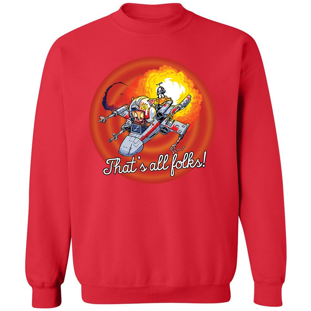 Classic Unisex Sweatshirt - CJVV34RQ - Red - 5