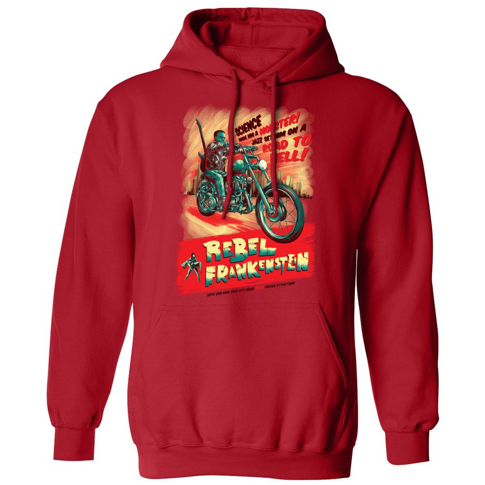 Classic Unisex Hoodie - LV45B3MR - Red - 5