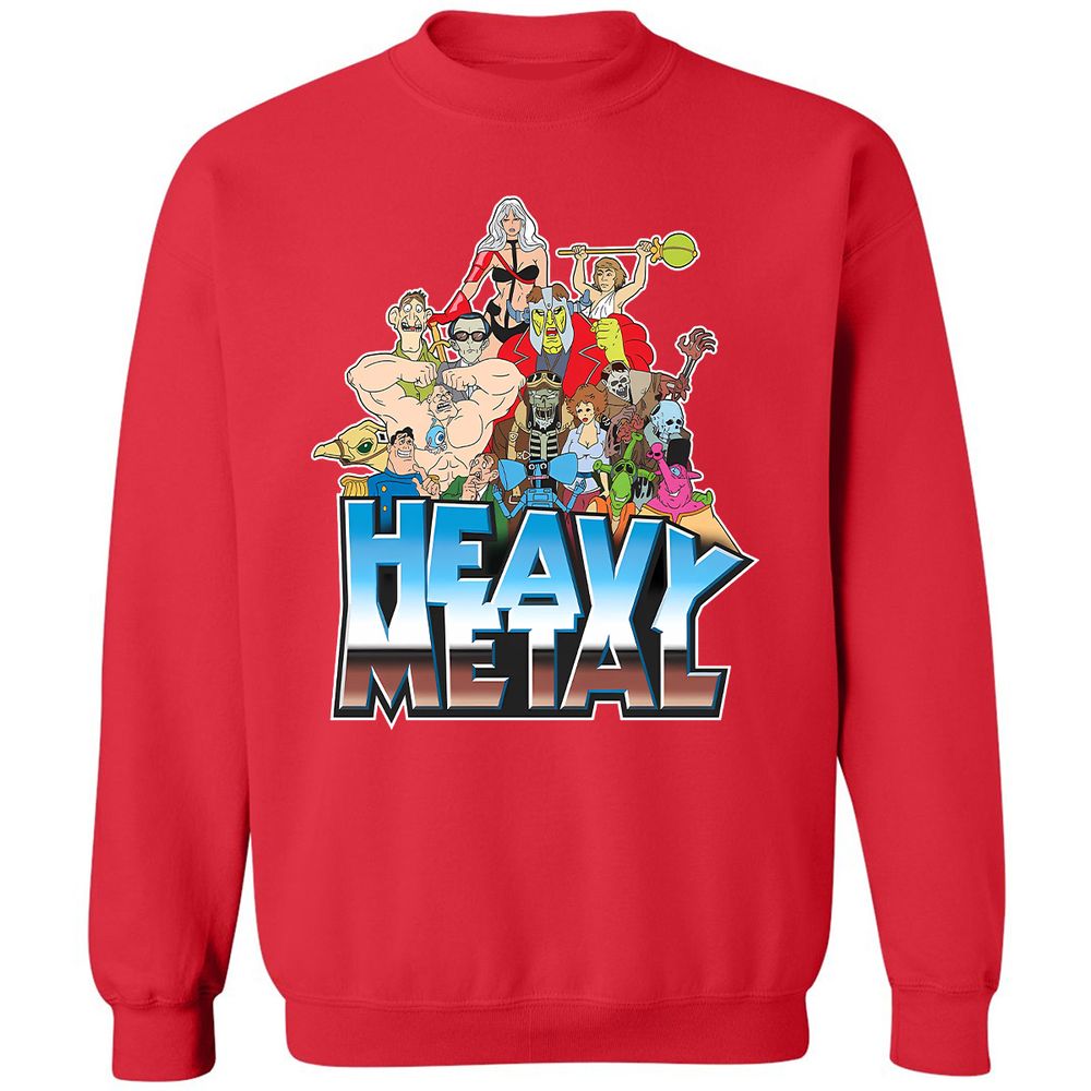 Classic Unisex Sweatshirt - ZX7BTG6D - Red - 5