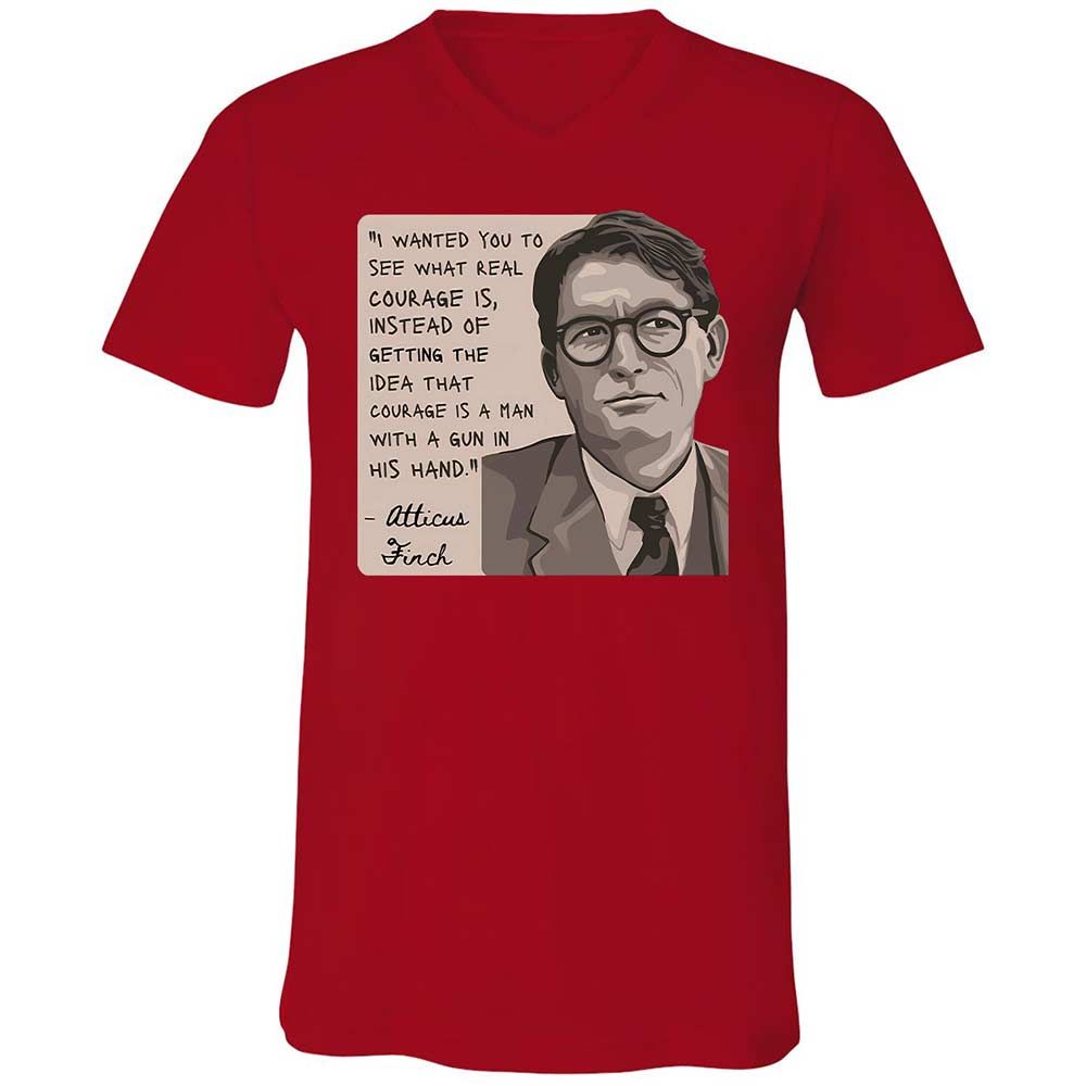 Real Courage Quote - Red - 5