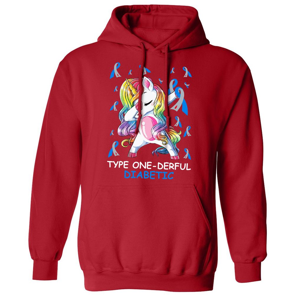 Classic Unisex Hoodie - YZHD41LQ - Red - 5