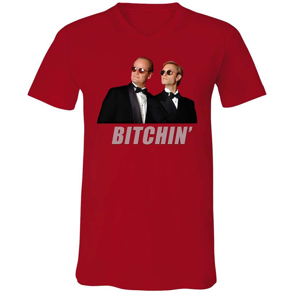 Unisex V-Neck T-Shirt - G48WVGEV - Red - 5