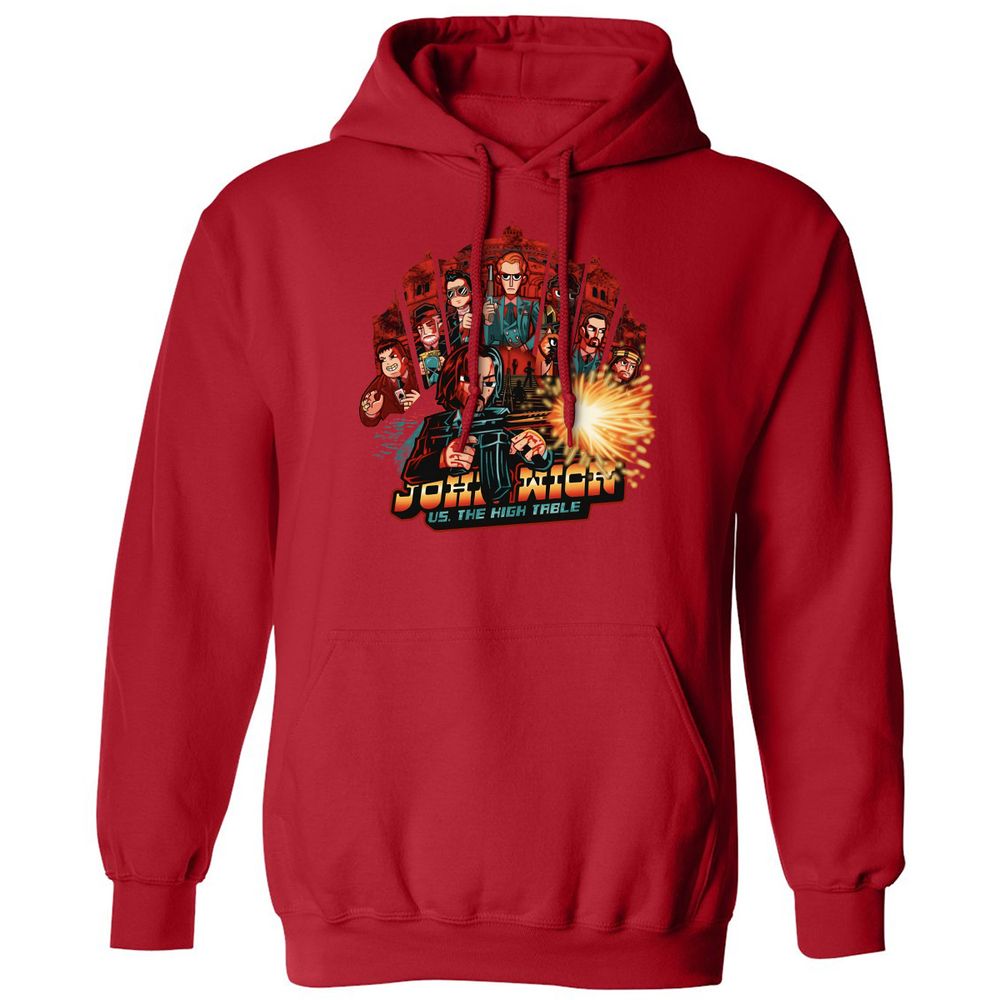 Classic Unisex Hoodie - 246C7FRV - Red - 5