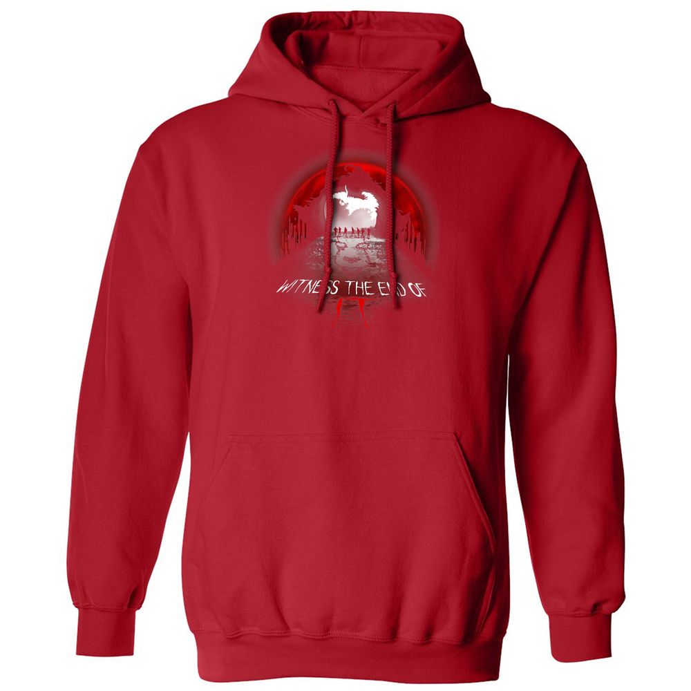 Classic Unisex Hoodie - 4B9CBKGY - Red - 5