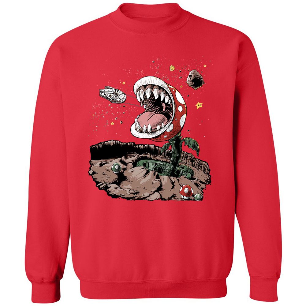 Classic Unisex Sweatshirt - X3HTQWS6 - Red - 5