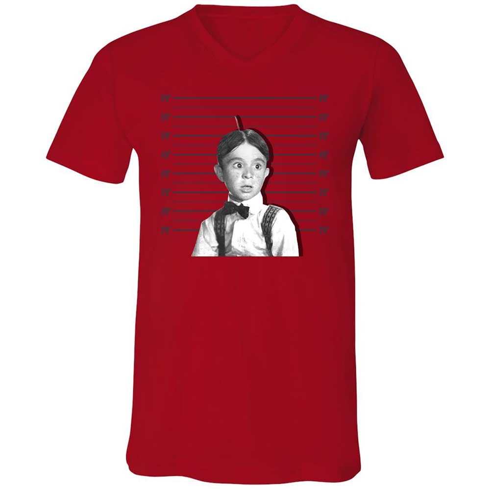 Unisex V-Neck T-Shirt - M89Y22R8 - Red - 5
