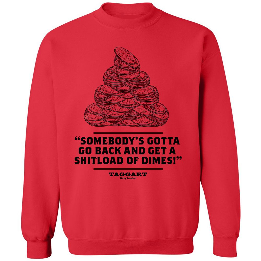 Classic Unisex Sweatshirt - L1U5TQYP - Red - 5