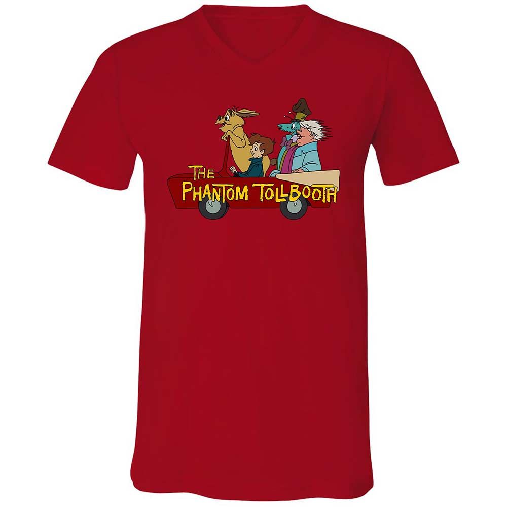 Unisex V-Neck T-Shirt - BRPMXCQW - Red - 5