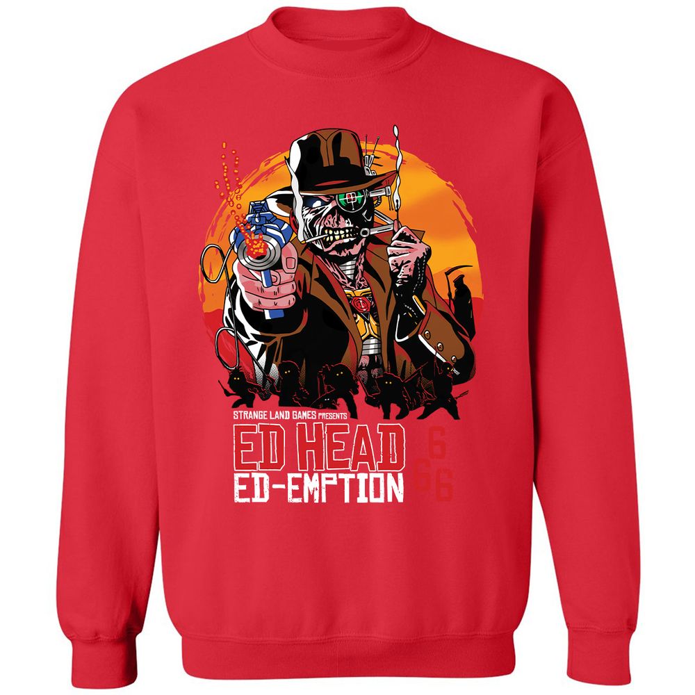 Classic Unisex Sweatshirt - GCGQ1ZEG - Red - 5