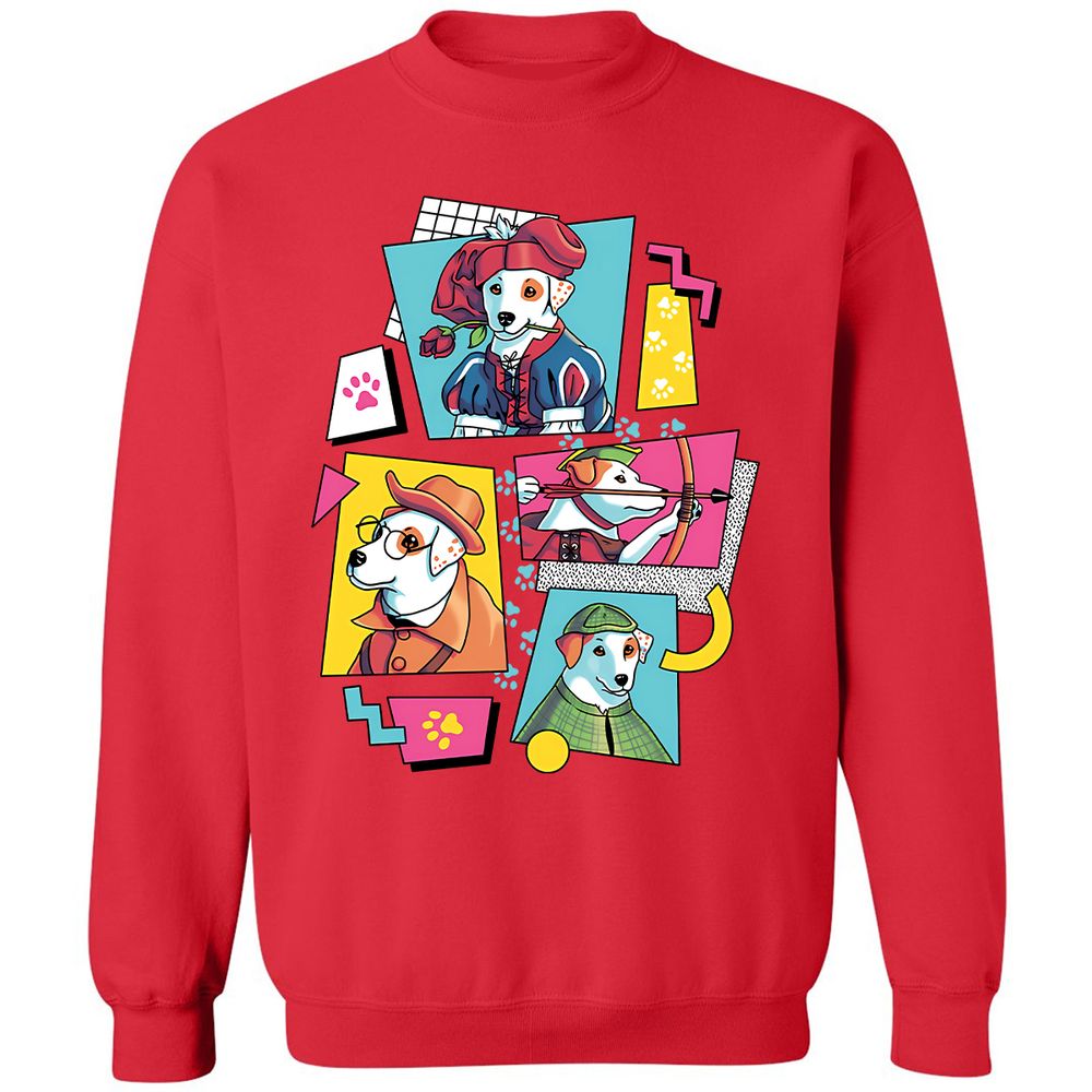 Classic Unisex Sweatshirt - EAQ3HAJQ - Red - 5