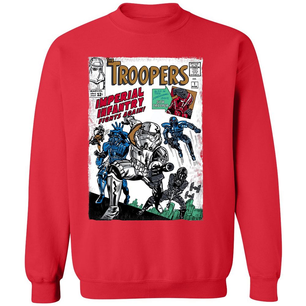 Classic Unisex Sweatshirt - SZ5CHWJ2 - Red - 5