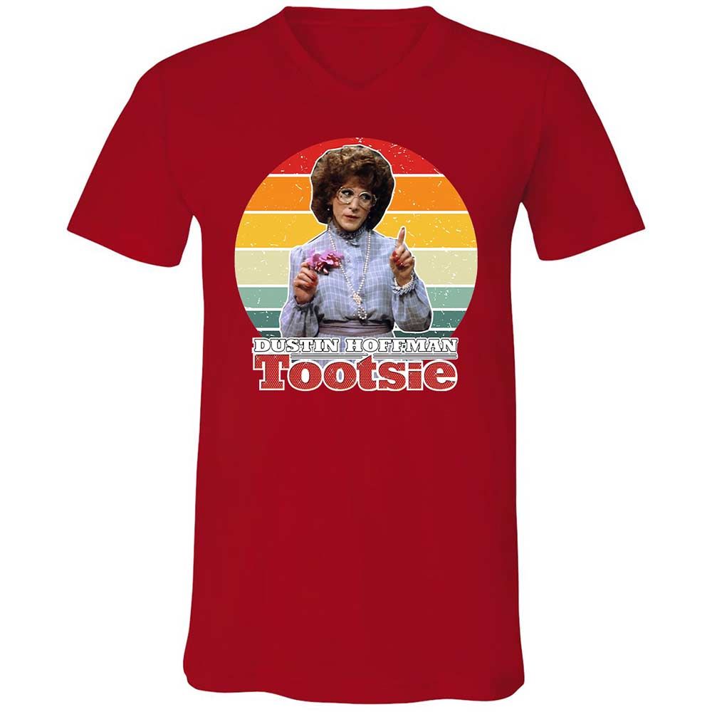 Unisex V-Neck T-Shirt - NCAGKSYR - Red - 5