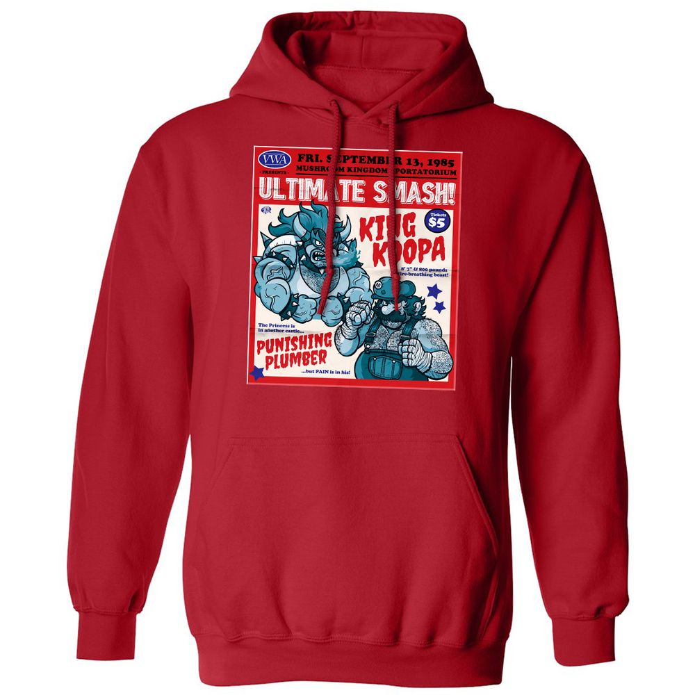Classic Unisex Hoodie - QM446N3T - Red - 5
