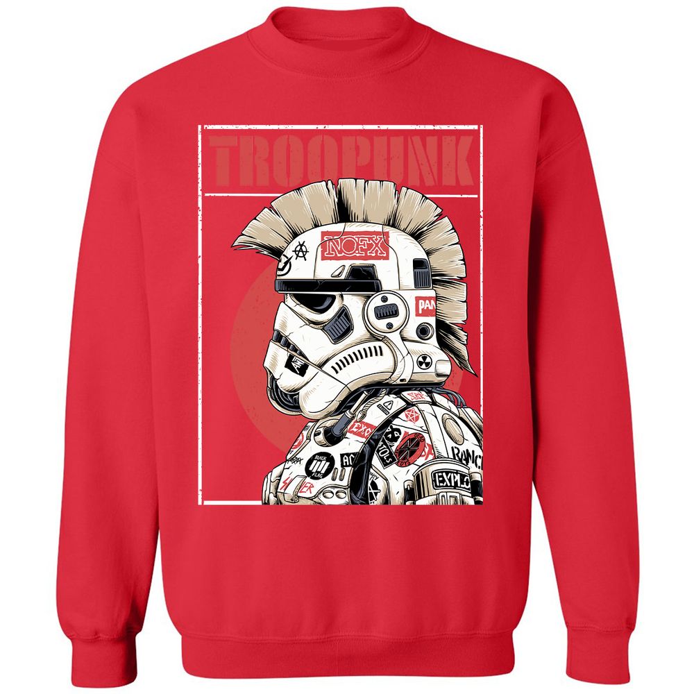 Classic Unisex Sweatshirt - DCBM9UXN - Red - 5