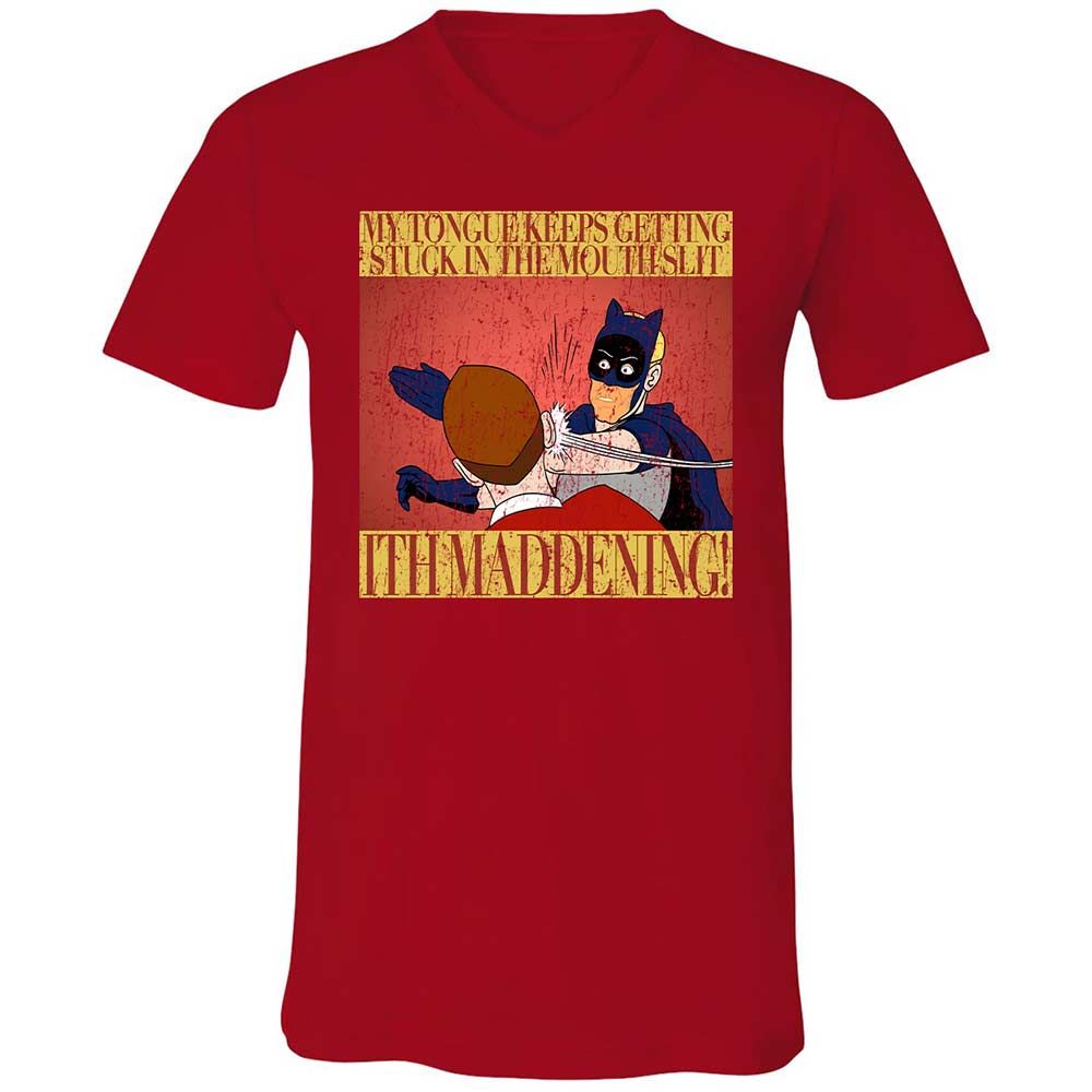 Unisex V-Neck T-Shirt - TWHLQE1W - Red - 5