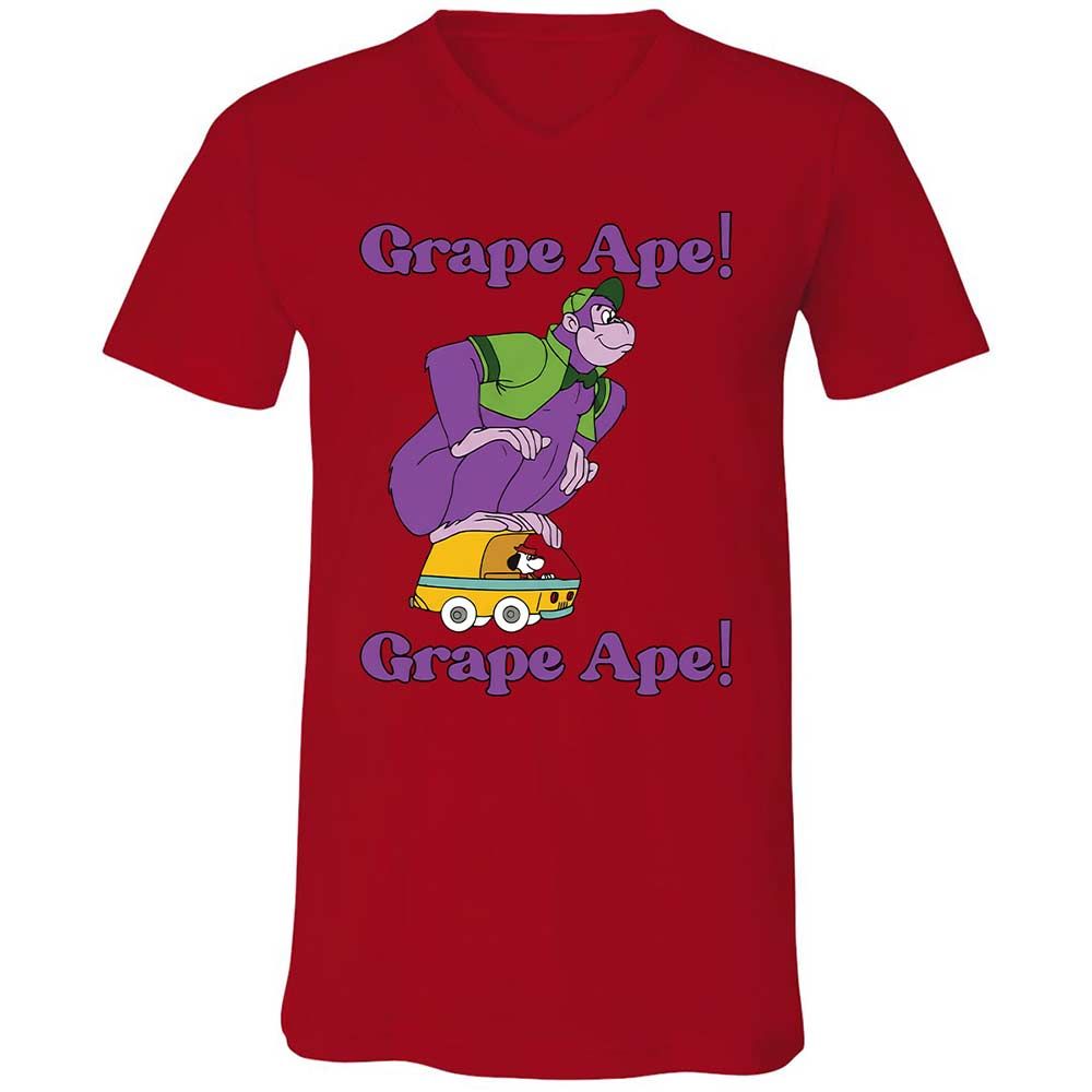 Unisex V-Neck T-Shirt - K4ML1NTP - Red - 5