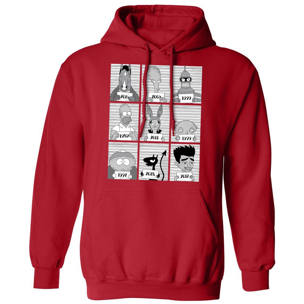 Classic Unisex Hoodie - 1V9ZETH1 - Red - 5