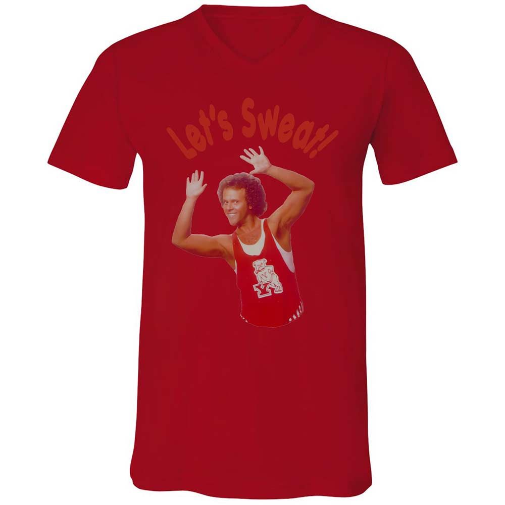 Unisex V-Neck T-Shirt - J5V38DGZ - Red - 5