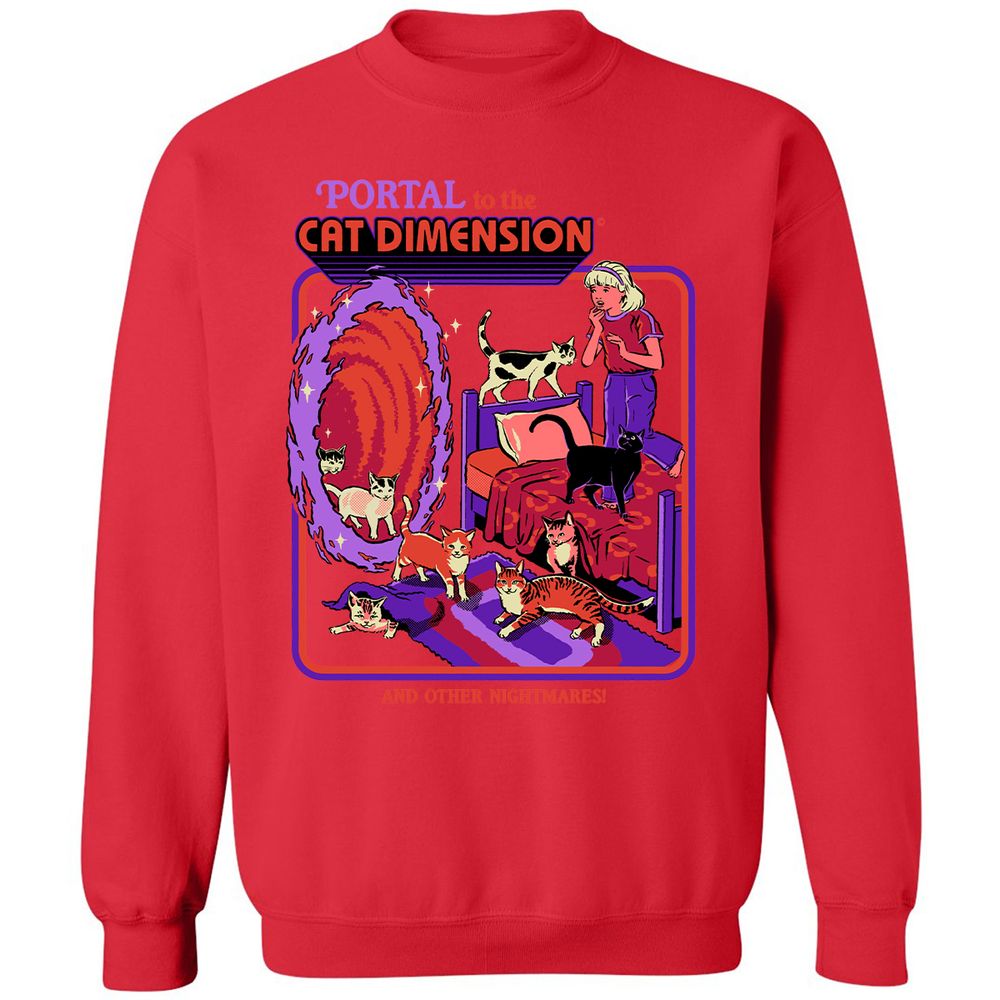Classic Unisex Sweatshirt - 1F88XKGT - Red - 5