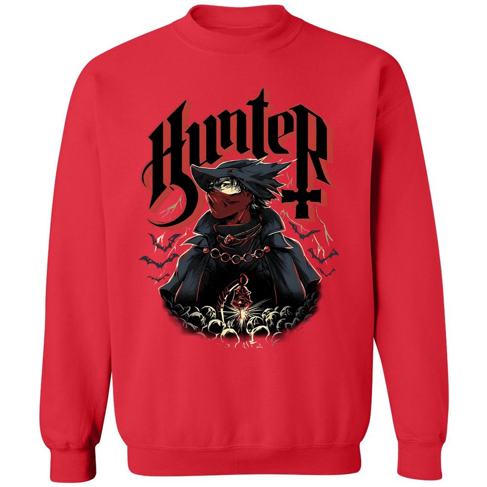 Classic Unisex Sweatshirt - VE86P7FQ - Red - 5