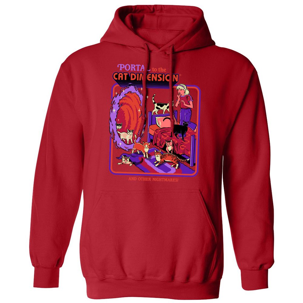 Classic Unisex Hoodie - 6QKG6DWX - Red - 5
