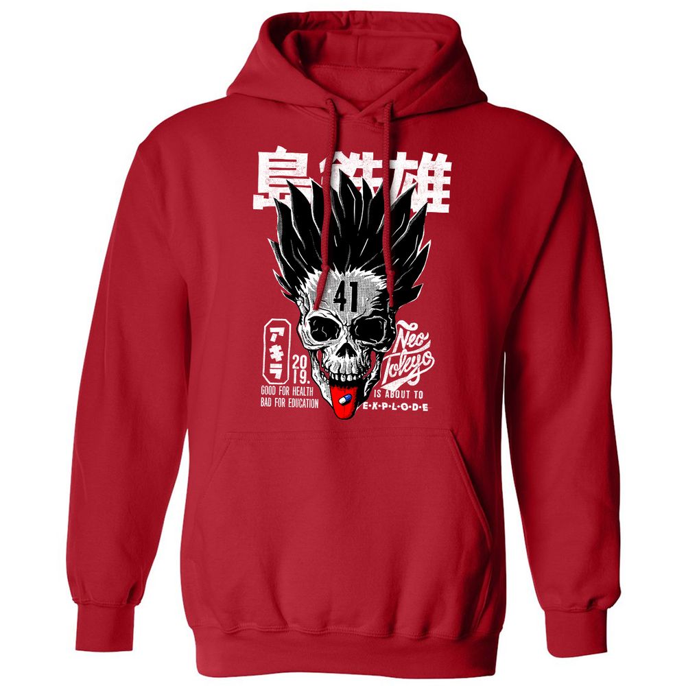 Classic Unisex Hoodie - P71KQG1F - Red - 5