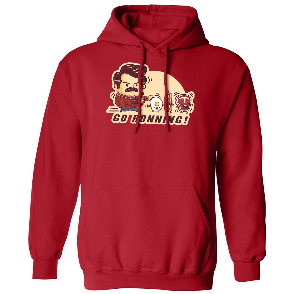 Classic Unisex Hoodie - TXY1T7CU - Red - 5