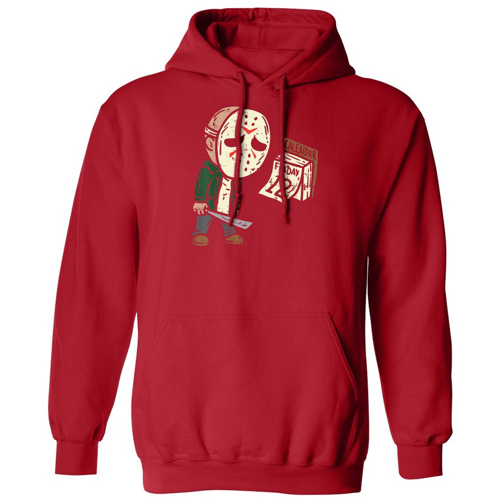 Classic Unisex Hoodie - G73H8T2Y - Red - 5