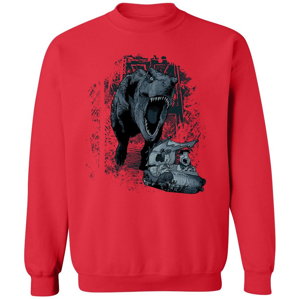 Classic Unisex Sweatshirt - H79FNU7Q - Red - 5