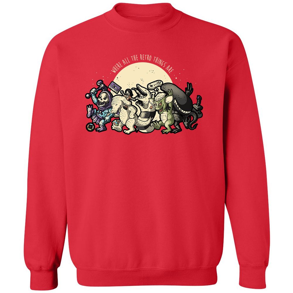 Classic Unisex Sweatshirt - 2VCL9592 - Red - 5