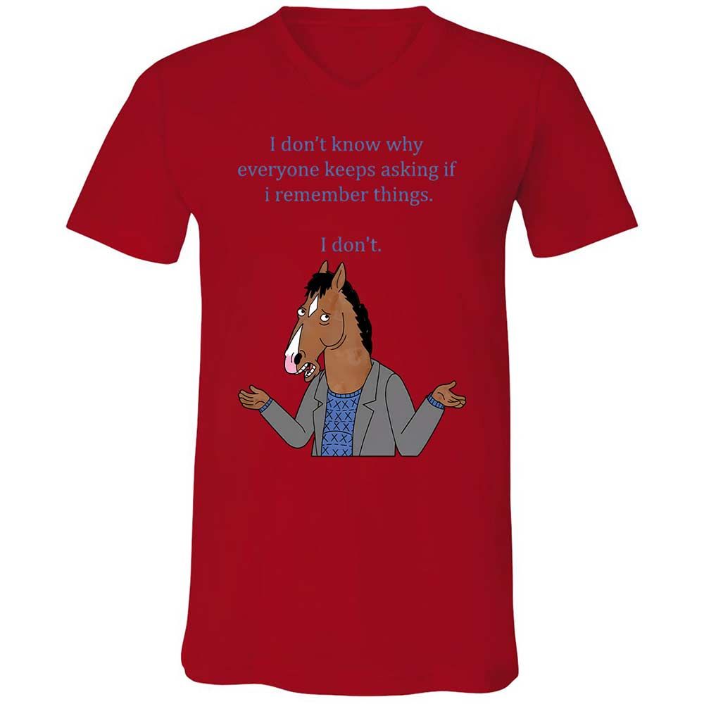 Unisex V-Neck T-Shirt - KKM5A3EK - Red - 5
