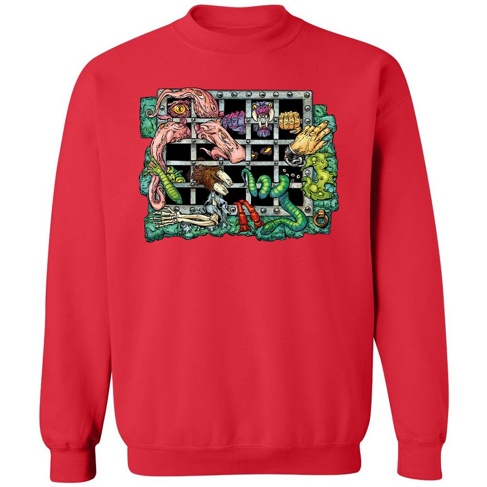 Classic Unisex Sweatshirt - C1EXV85L - Red - 5