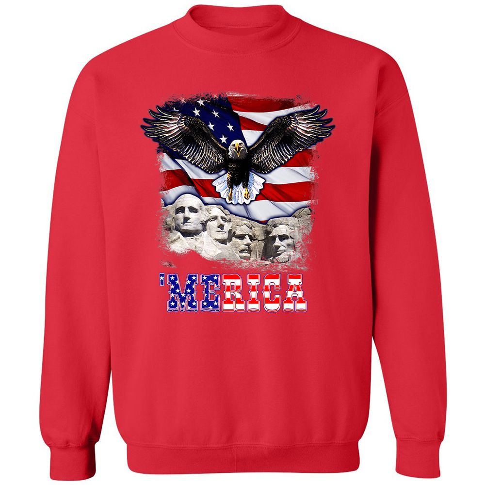 Classic Unisex Sweatshirt - UGXMWJFW - Red - 5