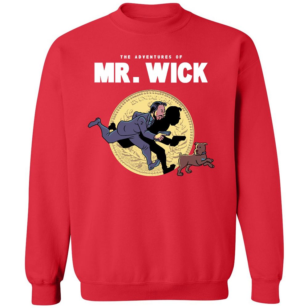 Classic Unisex Sweatshirt - 3DLXX5DU - Red - 5