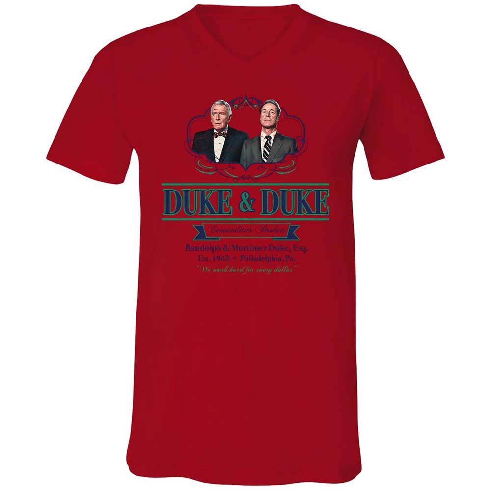 Unisex V-Neck T-Shirt - L7579SH3 - Red - 5