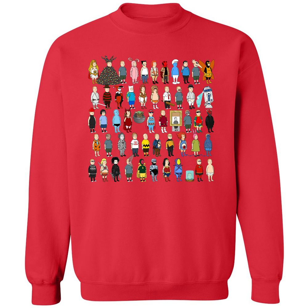 Classic Unisex Sweatshirt - 8BK3YPRD - Red - 5