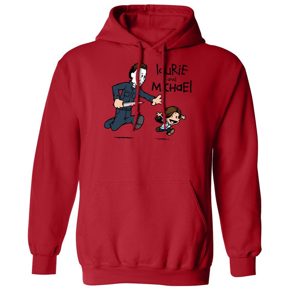 Classic Unisex Hoodie - DSU8NBFT - Red - 5